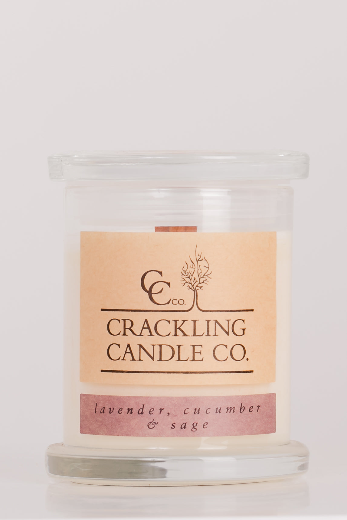 Lavender, Cucumber + Sage Crackling Candle Co