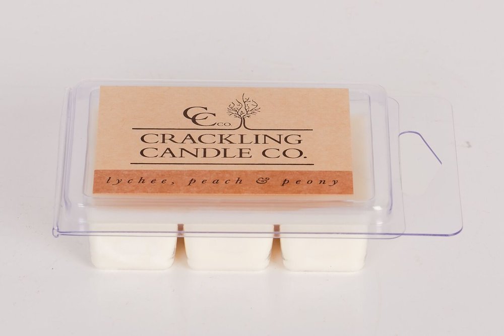 Lychee, Peach + Peony Crackling Candle Co